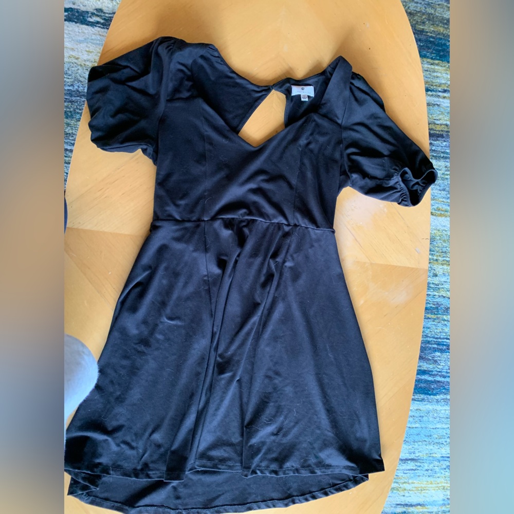 Nordstrom’s Socialite flirty black dress with open back size L